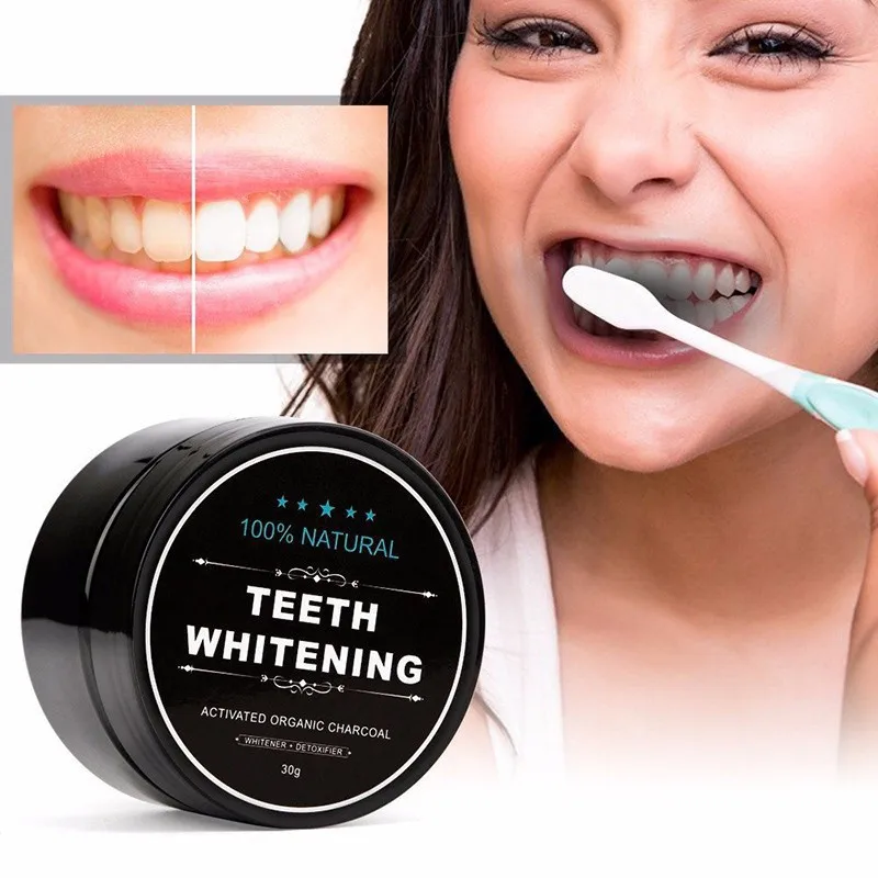 Teeth Whitening Activated Organic Charcoal - 치약 Toothpaste Tooth Powder Whitening Teeth