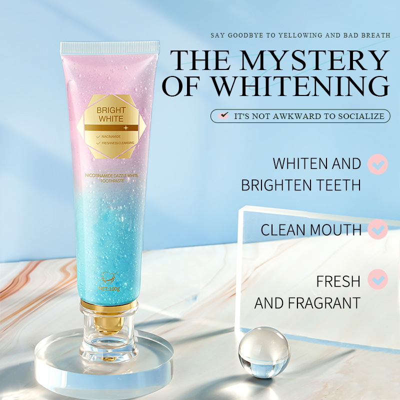 Teeth Whitening Cream - Dazzling white toothpaste cleans teeth, removes