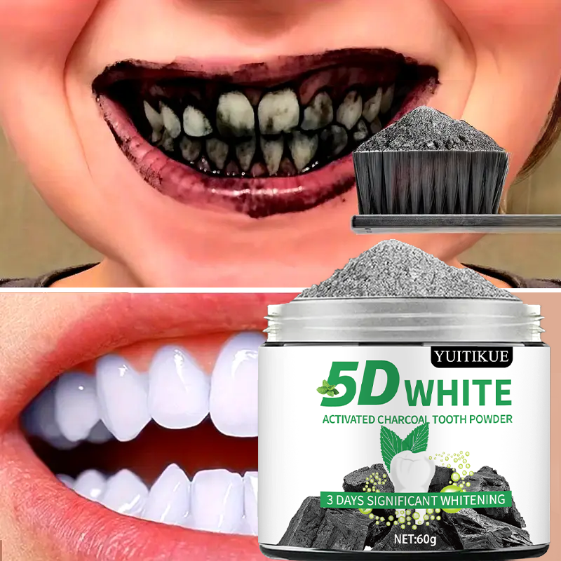 YUlTlKUE 5D White Activated ch - Teeth Whitening Charcoal review and price