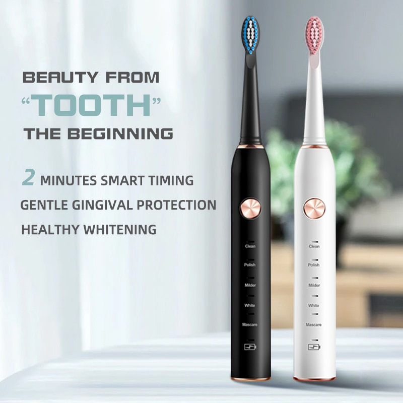 Jianpai Black and White Sonic  - Electric Toothbrush Sonic review and price