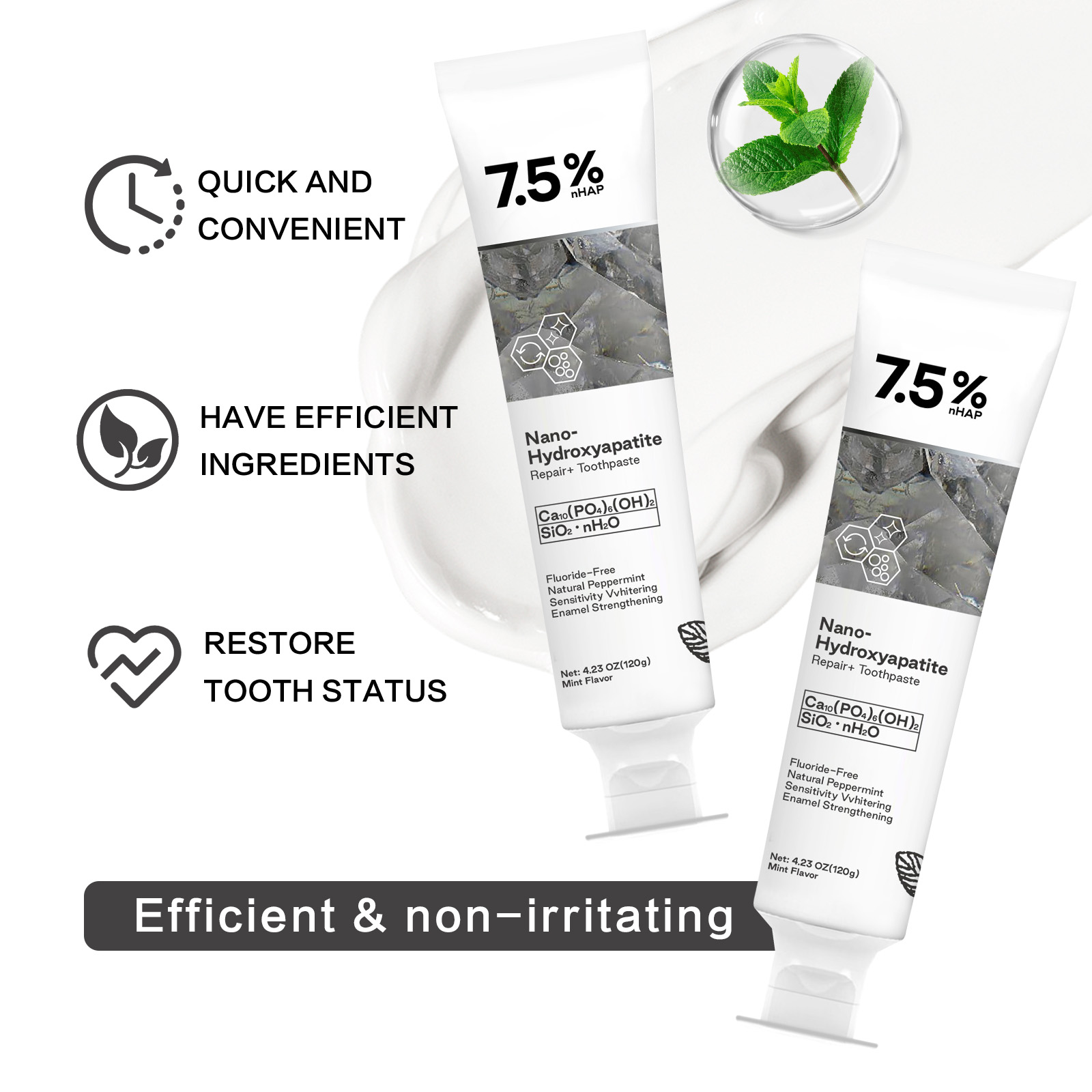 Nano Hydroxyapatite Toothpaste - Teeth Whitening Cream review and price