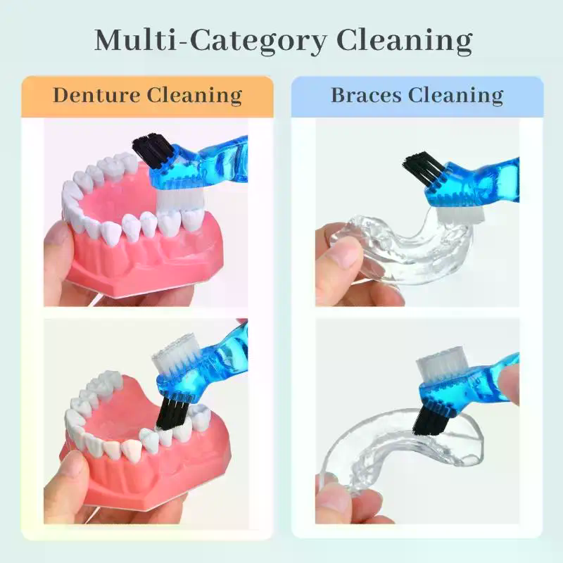 1Pcs Mini Denture Cleaning Bru - Teeth Whitening With Braces review and price