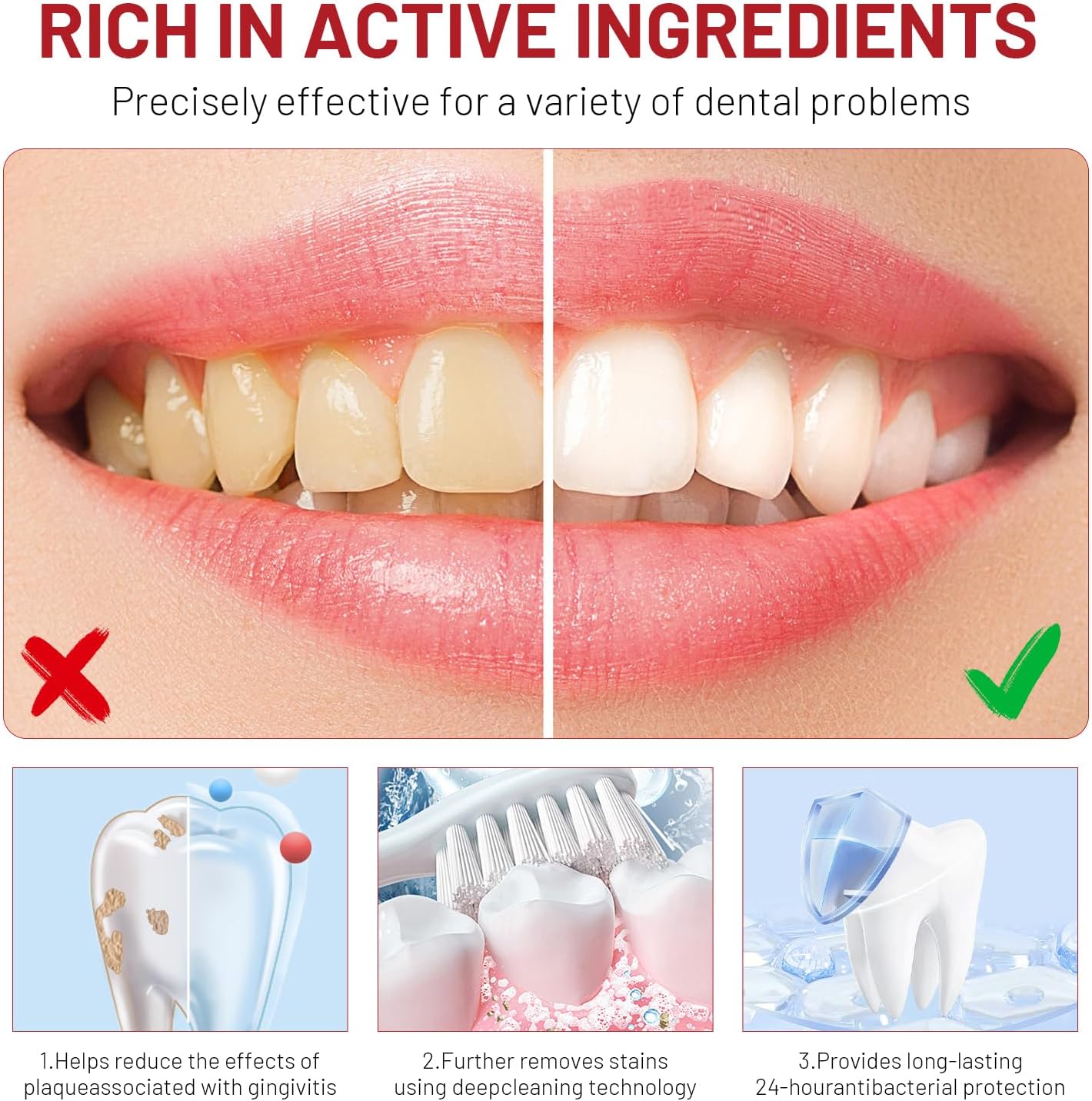 Niacinamide Whitening Toothpas - Teeth Whitening Cream review and price