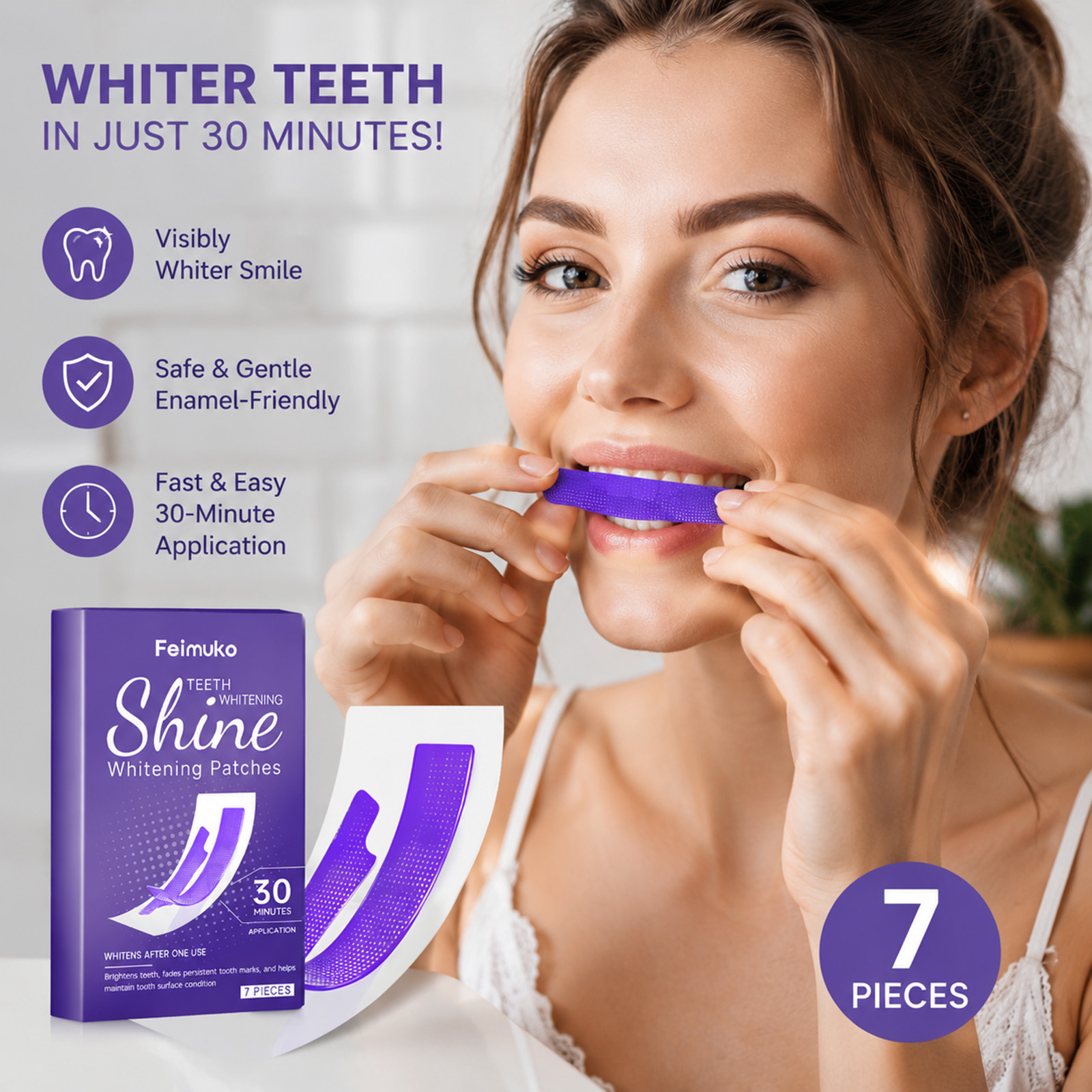 30Mins Teeth Whitening Strips  - Teeth Whitening Cream review and price