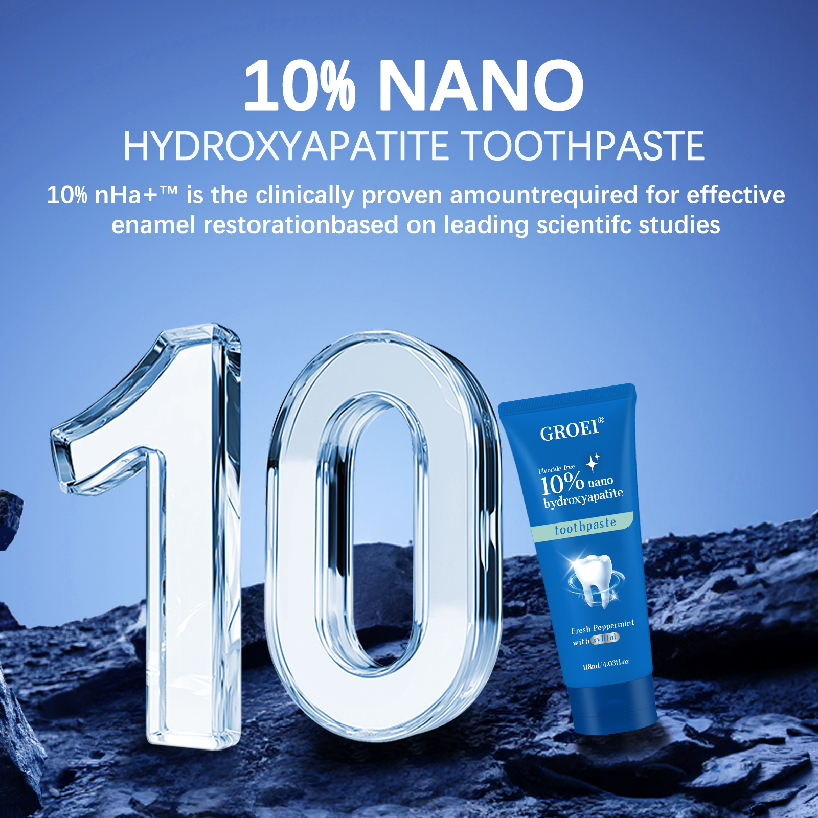 10% Nano Hydroxyapatite Toothp - Teeth Whitening Natural review and price