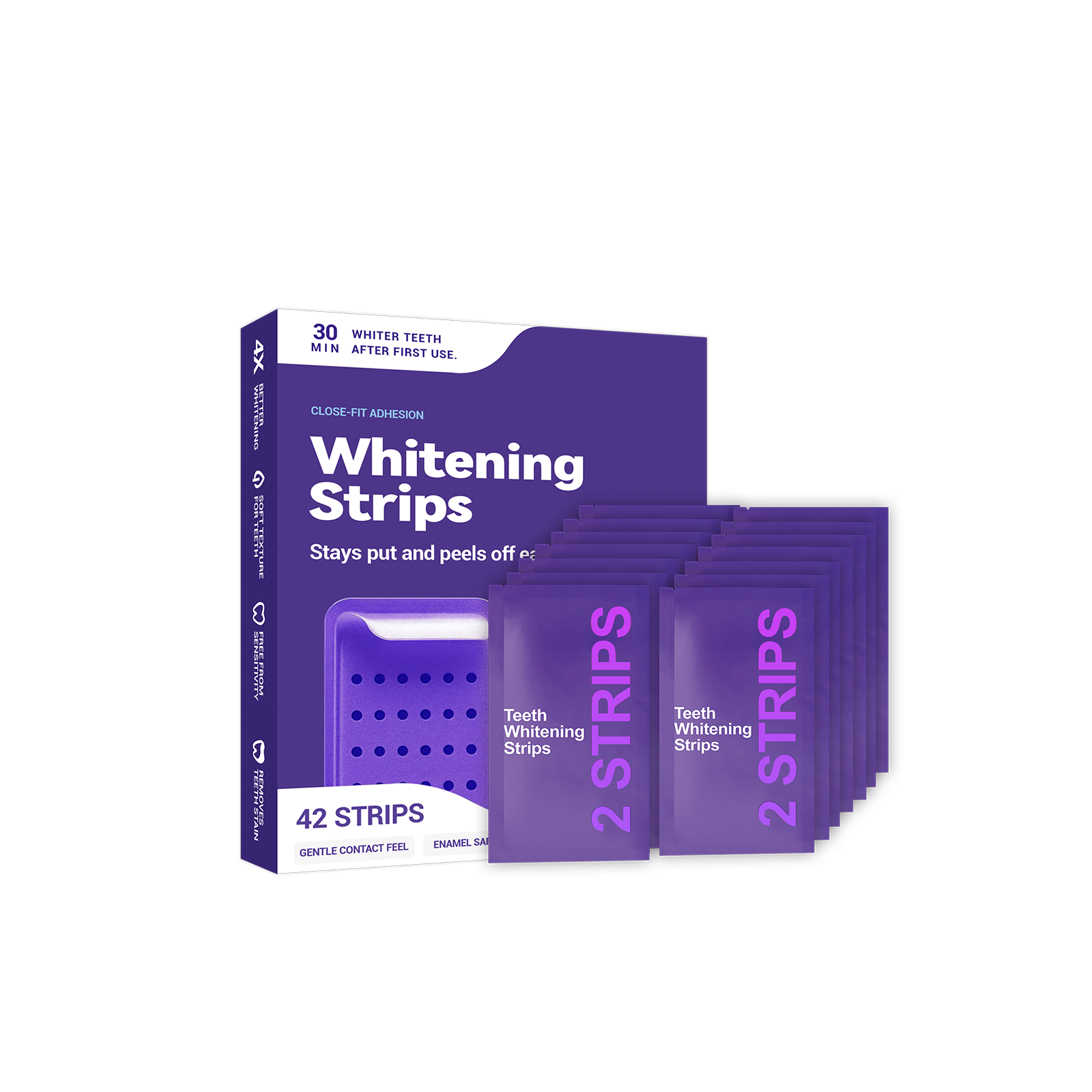 Purple Teeth Whitening Strips  - Teeth Whitening Natural review and price