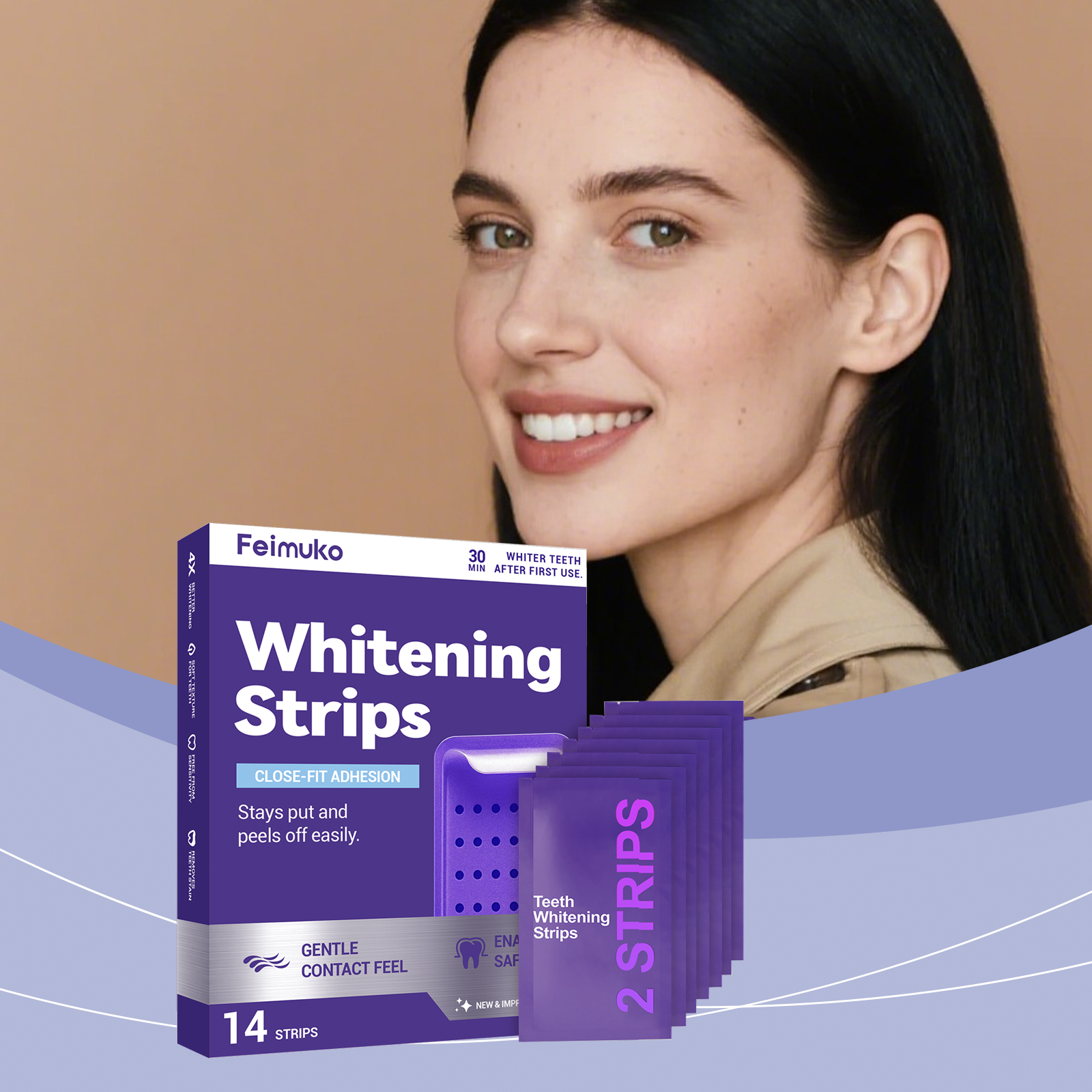 Purple Teeth Whitening Strips  - Teeth Whitening Natural review and price