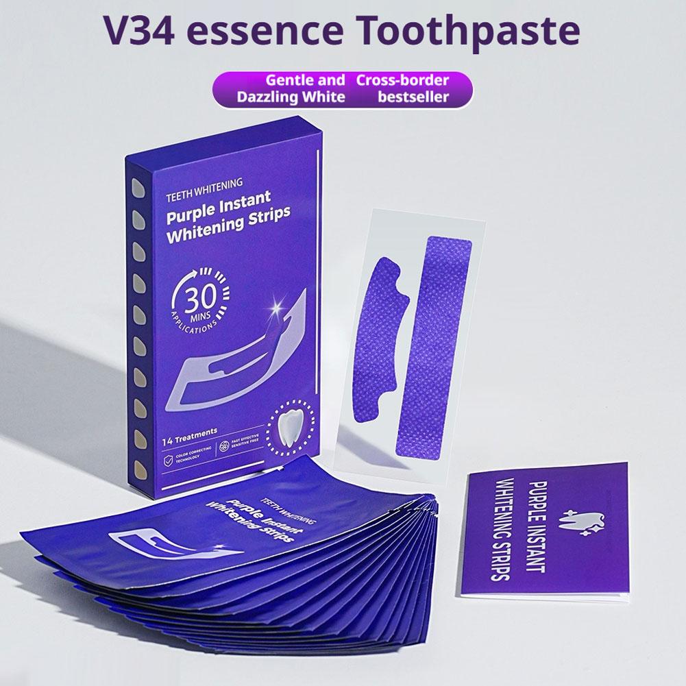 V34 Teeth Whitening Strips - E - Teeth Whitening Diy review and price