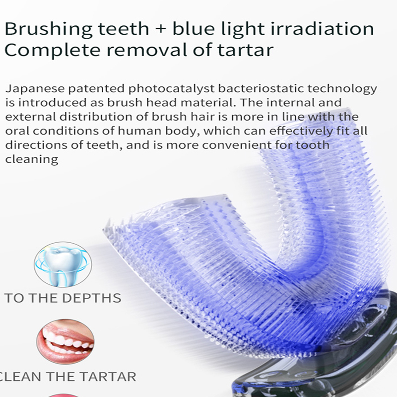 U-shaped automatic ultrasonic  - Teeth Whitening With Blue Light review and price