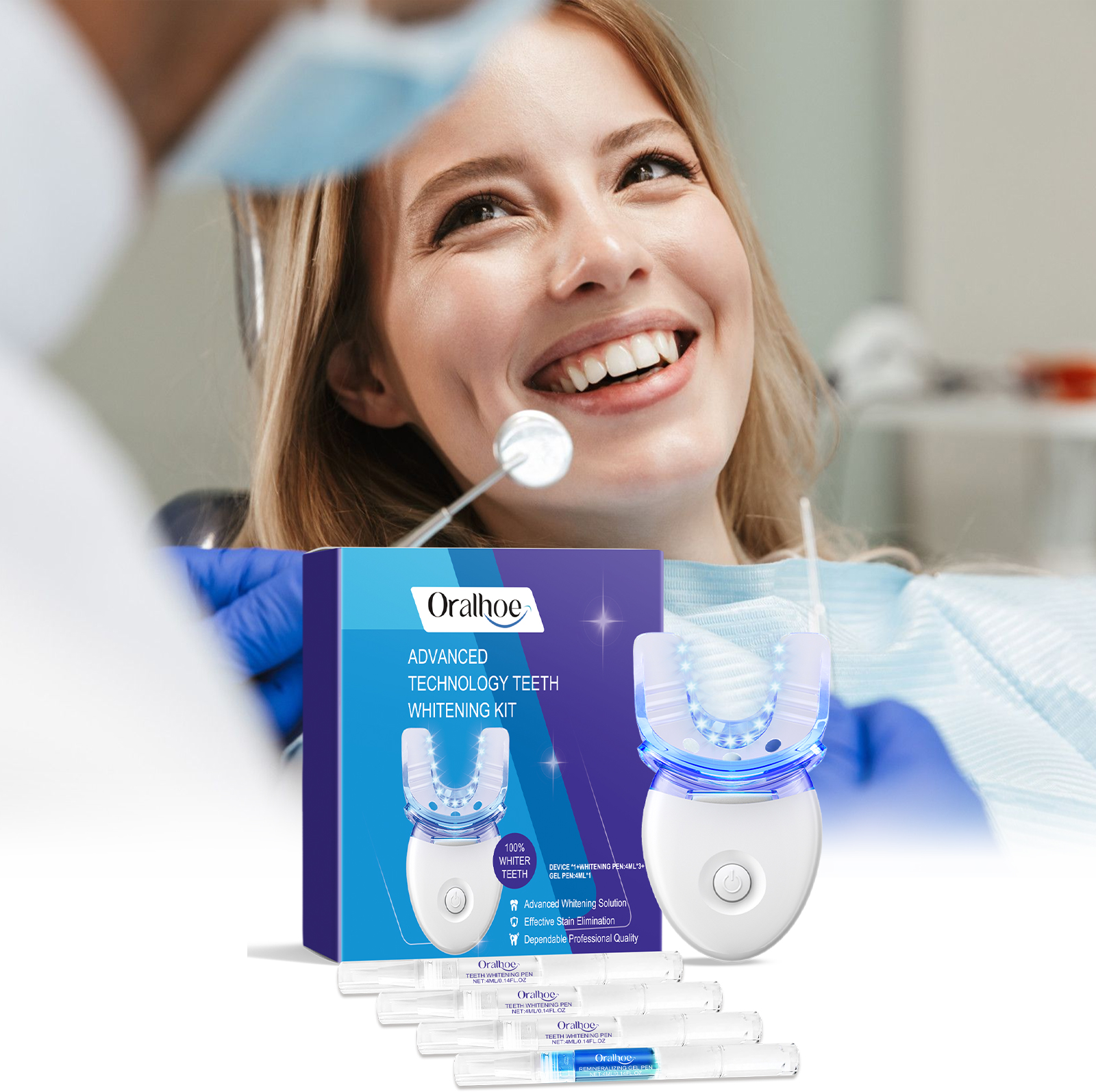 Professional Teeth Whitening L - Teeth Whitening With Blue Light review and price